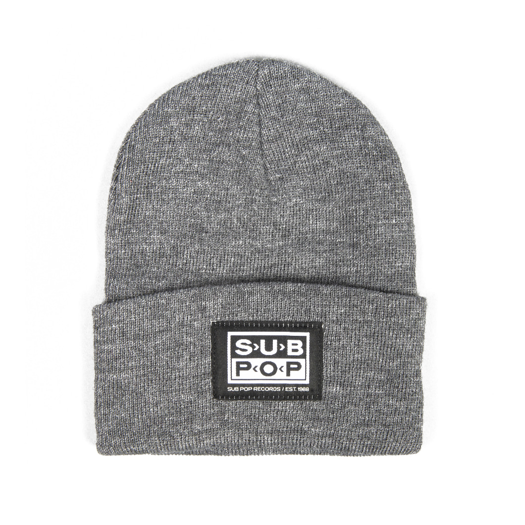 SUB POP / Knit Hat Small Logo Patch Grey